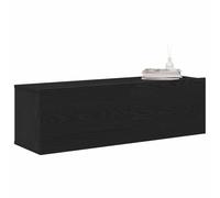 vidaXL Gabinete de TV 2 uds. Negro Madera de ingeniería