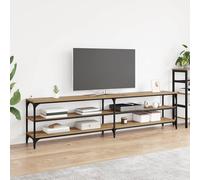 vidaXL Gabinete de TV 200 x 30 x 50 cm Roble Artisan