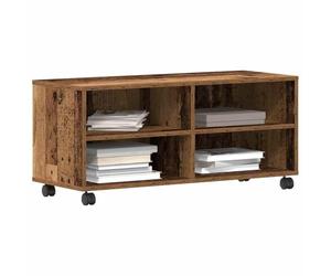 vidaXL Gabinete de TV 90 x 35 x 40.5 cm Marrón Madera de ingeniería | Con sus 80 cm de largo y 30 cm de ancho,