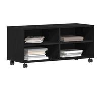vidaXL Gabinete de TV 90 x 35 x 40.5 cm Negro – Madera contrachapada/madera de ingeniería, moderno
