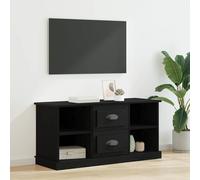 vidaXL Gabinete de TV con cajón Roble Negro 99,5 x 35,5 x 48 cm