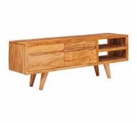 vidaXL Gabinete de TV Marrón 110 x 30 x 40 cm Madera de Acacia Sólida