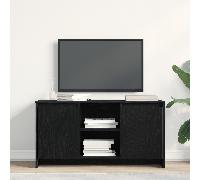 vidaXL Gabinete de TV Roble negro 102×37,5×52,5 cm – Mueble bajo rectangular moderno