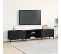 vidaXL Gabinete de TV Roble Negro 180 x 31,5 x 40 cm