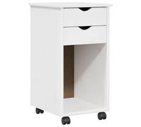 vidaXL Gabinete rodante 34 x 39 x 65,5 cm Pino Macizo