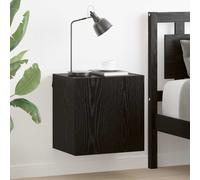 vidaXL Gabinetes de pared para TV 2 uds. Roble Negro