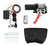 vidaXL Cabrestante eléctrico PVC negro
