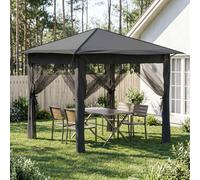 vidaXL Gazebo con 4 Paredes Laterales 2,6 x 2,6 m