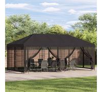 vidaXL Gazebo con paredes laterales 6 x 3 m Gris antracita