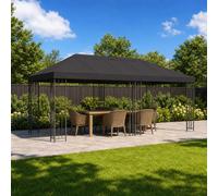 vidaXL Gazebo de Jardín 6 x 3 m Gris antracita Poliéster y Acero