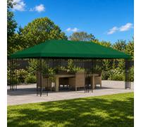 vidaXL Gazebo de Jardín 6 x 3 m Verde Poliéster y Acero 190 gsm
