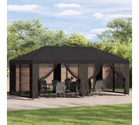 vidaXL Gazebo con paredes laterales 6 x 3 m Gris antracita