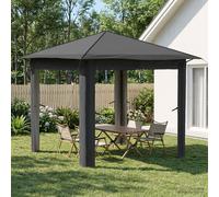 vidaXL Gazebo sin Pared Lateral 2,6 x 2,6 m Gris Claro y Antracita