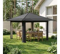 vidaXL Gazebo sin Pared Lateral Gris Claro y Antracita