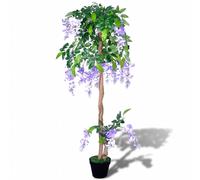 vidaXL Glicina artificial en maceta de 120 cm de alto