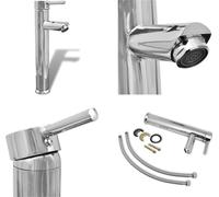 vidaXL Grifo de baño mezclador de latón - Grifos - Grifo de baño - Mezclador - Grifo para lavabo