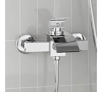 vidaXL Grifo mezclador para ducha Cromado G 1/2 pulgadas