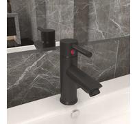 Vidaxl grifo para lavabo de baño acabado gris 130x176 mm