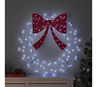 vidaXL Guirnalda con 60 LEDs, luz blanca fría, 76 x 76 x 8,5 cm, de acrílico