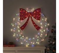 vidaXL Guirnalda con 60 LEDs, multicolor, 76 x 76 x 8,5 cm, de acrílico