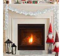vidaXL Guirnalda de Bolas de Navidad LED 186 cm Poliestireno