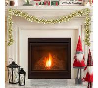 vidaXL Guirnalda de bolas Navidad Dorado 186 cm Poliestireno - Moderna y ligera