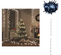 vidaXL Guirnalda de luces con 1000 LEDs, apta para interior y exterior, IP44, 100 metros, luz blanca fría - Iluminación navideña