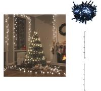 vidaXL Guirnalda de luces con 2000 LEDs, para interior y exterior, 200 metros, IP44, luz blanca fría - Iluminación navideña