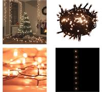 vidaXL Guirnalda de luces con 2000 LEDs, para interior y exterior, 200 metros, IP44, luz cálida - Guirnalda de luces - Guirnaldas de luces - Lámpara LED - Lámparas LED