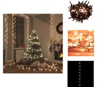 vidaXL Guirnalda de luces con 2000 LEDs, para interior y exterior, 200 metros, IP44, luz cálida - Iluminación navideña