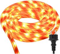 vidaXL Guirnalda de luces con bombillas LED, luz cálida, 50 metros, PVC