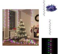 vidaXL Guirnalda de luces LED con 3000 LEDs, color pastel, multicolor, 65 metros, PVC - Iluminación navideña