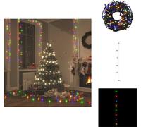 vidaXL Guirnalda de luces LED con 600 LEDs, multicolor, 60 metros, PVC - Iluminación navideña
