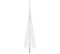 vidaXL Guirnalda de luces para árbol de Navidad con estaca para clavarla en el suelo y mástil, 500 cm