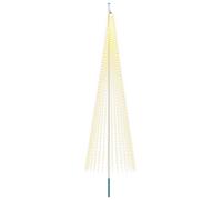 vidaXL: Guirnalda de luces para árbol de Navidad con estaca para clavarse en el suelo y mástil, 500 cm, 1632 LEDs