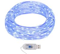vidaXL Guirnalda de Micro Luces LED, Adorno Luminoso con 400 LED, Luces para Navidad Fiestas, Cadena Decorativa Navideña, Azul 40 m