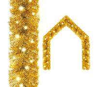 vidaXL Guirnalda de Navidad con Luces LED Dorado 10 m