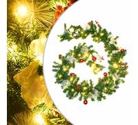 vidaXL Guirnalda de Navidad con luces LED PVC verde 2,7 m