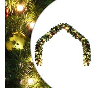 vidaXL Guirnalda de Navidad decorada con bolas y luces LED 20 m