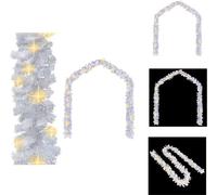 vidaXL Guirnalda navideña con luces LED de 20 metros, color blanco - Iluminación navideña
