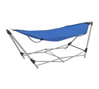 vidaXL Hamaca con Soporte Plegable Terraza Jardín Exterior Patio Piscina Color Azul, Gris, Marrón y mas