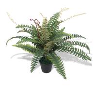 vidaXL Helecho artificial con macetero 60 cm verde