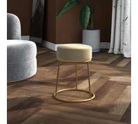 vidaXL Hocker redondo gris oscuro terciopelo