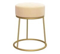 Vidaxl hocker redondo terciopelo albaricoque