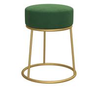 Vidaxl hocker redondo verde terciopelo