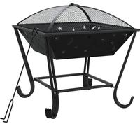 vidaXL: Hoguera con gancho para colgar, 50 cm, acero, tamaño XXL
