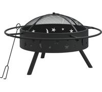 vidaXL: Hoguera con gancho para colgar, 70 cm, acero, tamaño XXL