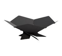 vidaXL Hoguera Negro 53 x 53 x 18,5 cm Acero