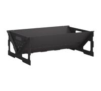 vidaXL Hoguera Negro 60 x 40 x 20 cm Acero