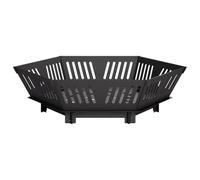 vidaXL Hoguera Negro 60 x 60 x 18 cm Acero